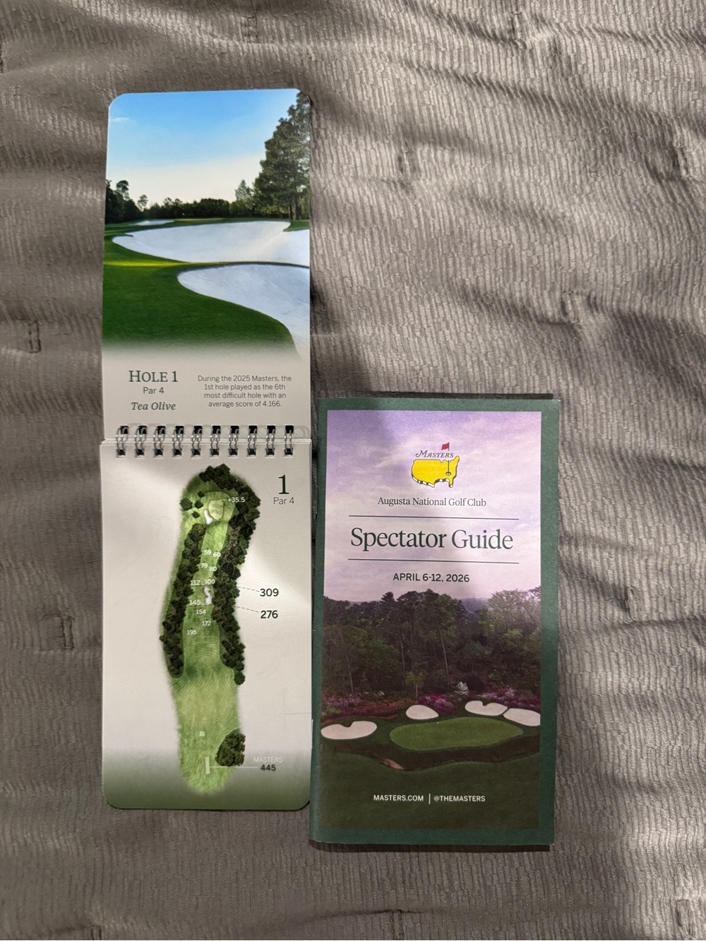 Masters Golf Tournament Yardage Book and  Spectator Guide 2026 Augusta Georgia